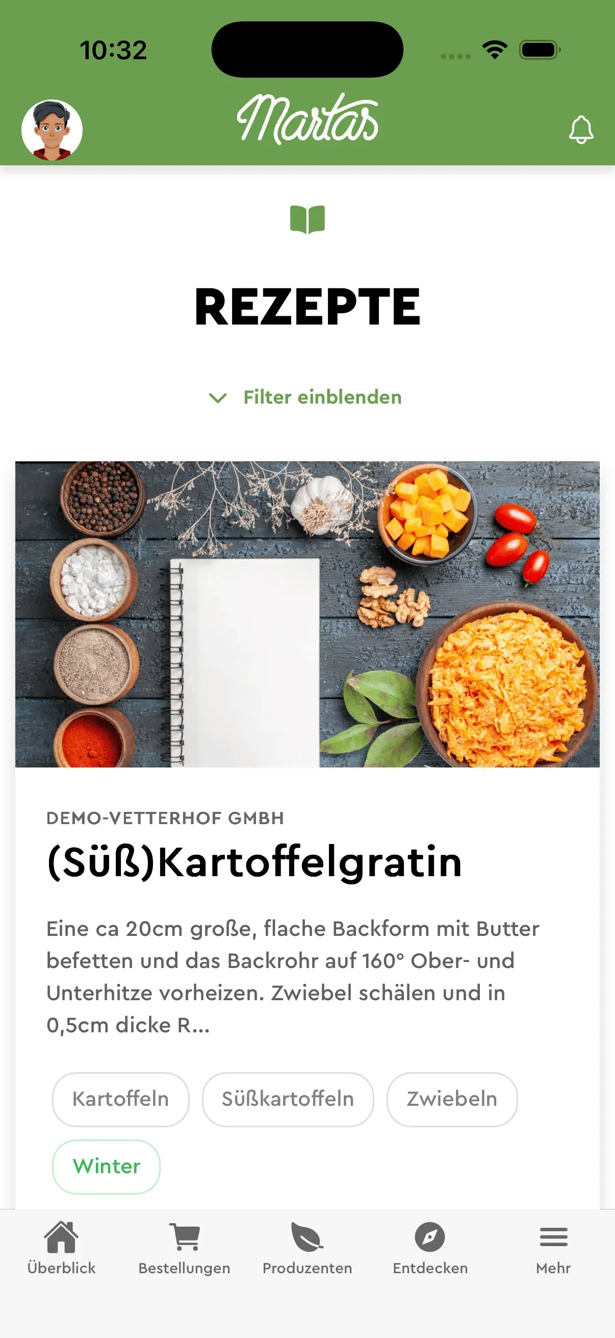 Rezepte ansehen