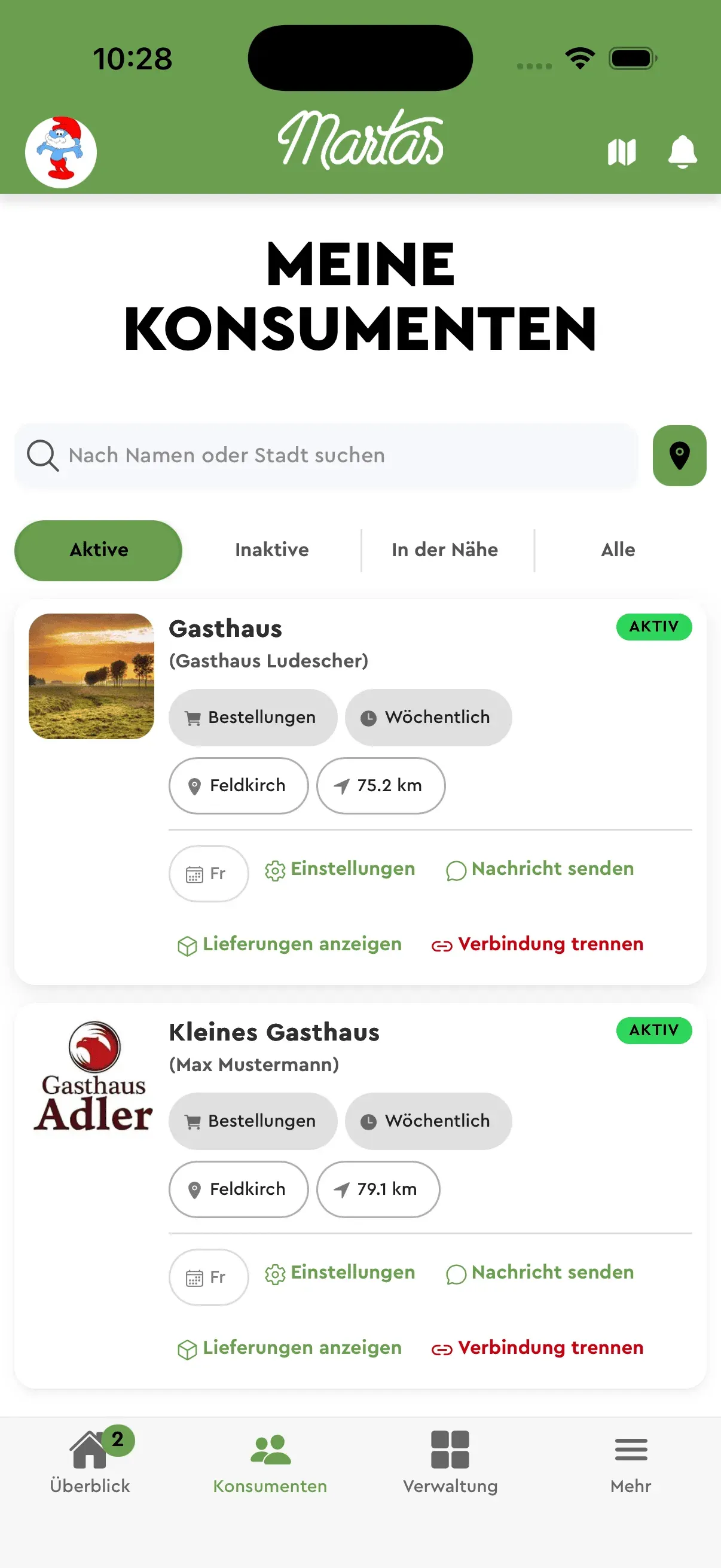 Meine Konsumenten